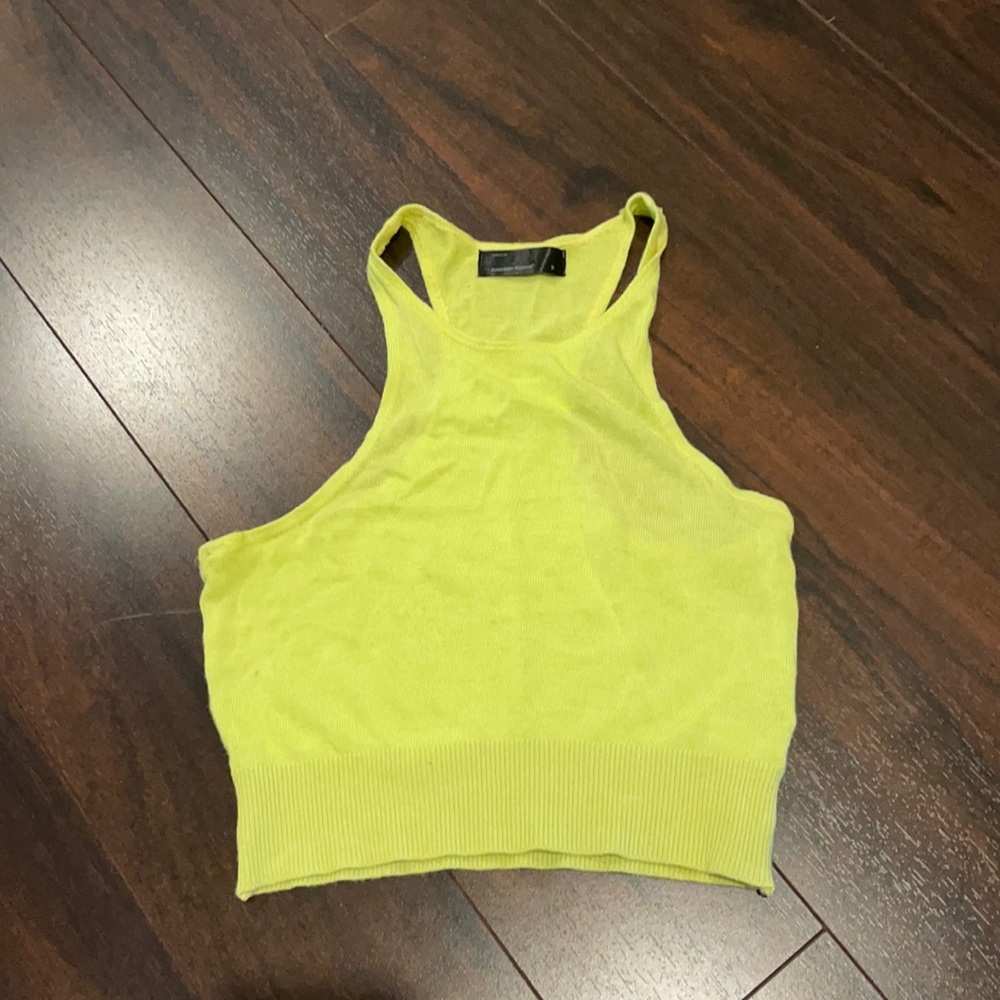 American Apparel racer back knit crop top